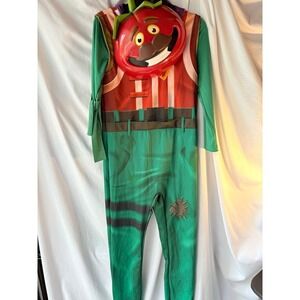 Fortnite Tomato Head Adult Costume InSpirit Designs Mask Jumpsuit Mens XL XLARGE